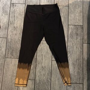 The Upside Black and Tan Leggings